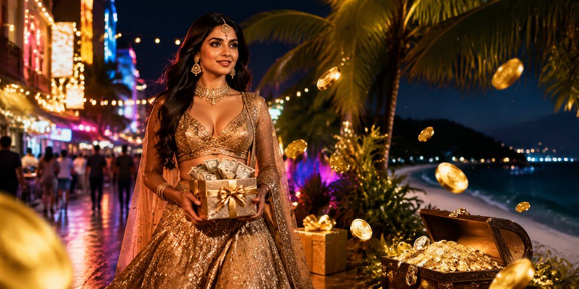 Stacks of gold coins representing jackpot winnings at Indian betting platform